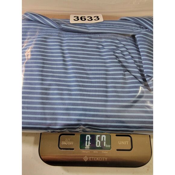 Vineyard Vines Performance Men's Blue Striped Polo Shirt - Medium - Picture 6 of 6